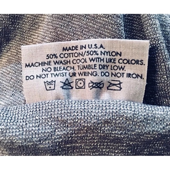 MICHAEL STARS One Sz Fit Most Tee Blue Metallic - Picture 6 of 6